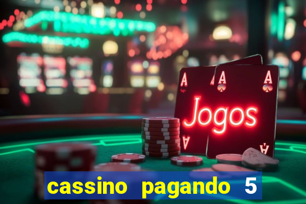 cassino pagando 5 reais no cadastro